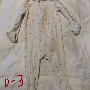 Cloud Island Cream One Piece with Gold Stars 2